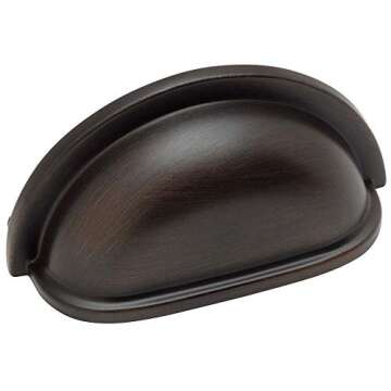 Cosmas 10 Pack 4310ORB Oil Rubbed Bronze Cabinet Hardware Bin Cup Drawer Handle Pull - 3" Inch (76mm...