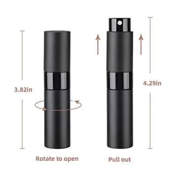 ZERNBER 8ML Atomizer Perfume Bottles - Refillable Travel Sprayers