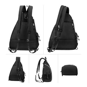 Sucipi Pickleball Bag Backpack for Women and Men - Reversible Sling Bag