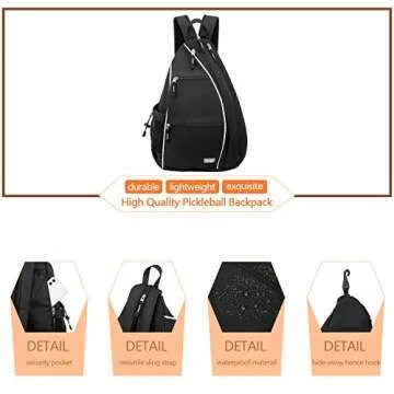 Durable Sucipi Pickleball Bag Backpack for All Users