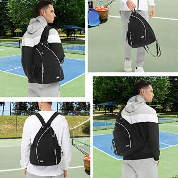Durable Sucipi Pickleball Bag Backpack for All Users