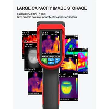 NOYAFA Thermal Camera NF-521,1024 Pixel Resolution,Industrial Infrared Camera Used in Various Fields Such as mainboard Maintenance and Industrial smeltinge with 2.4 TFT LCD Display