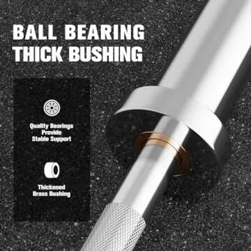 RitFit 4FT Barbell Weight Set with 35LB Plates - Durable & Effective Weightlifting