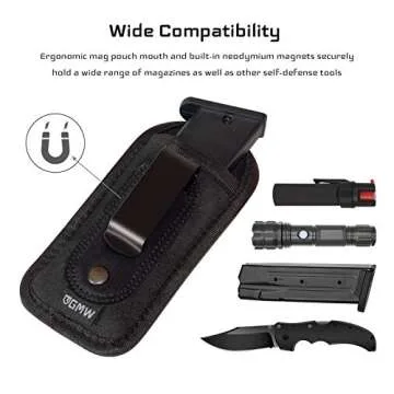GMW Universal Magnetic IWB Magazine Holster for All Handguns