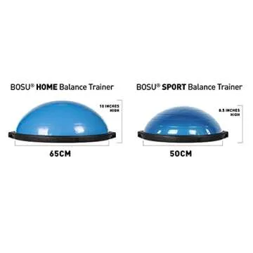 Bosu 72-15850 Home Gym Equipment The Original Balance Trainer 22in Diameter, Blue and Green