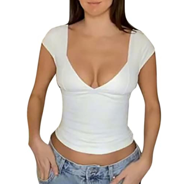 ROAONOCOMO Y2K Sexy Spaghetti Strap Lace Crop Camisole Sleeveless V Neck