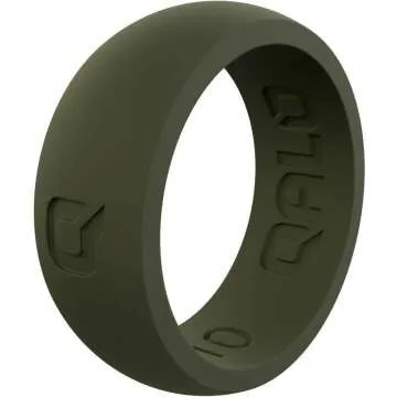 QALO Men's Classic Silicone Rings - Stylish & Safe
