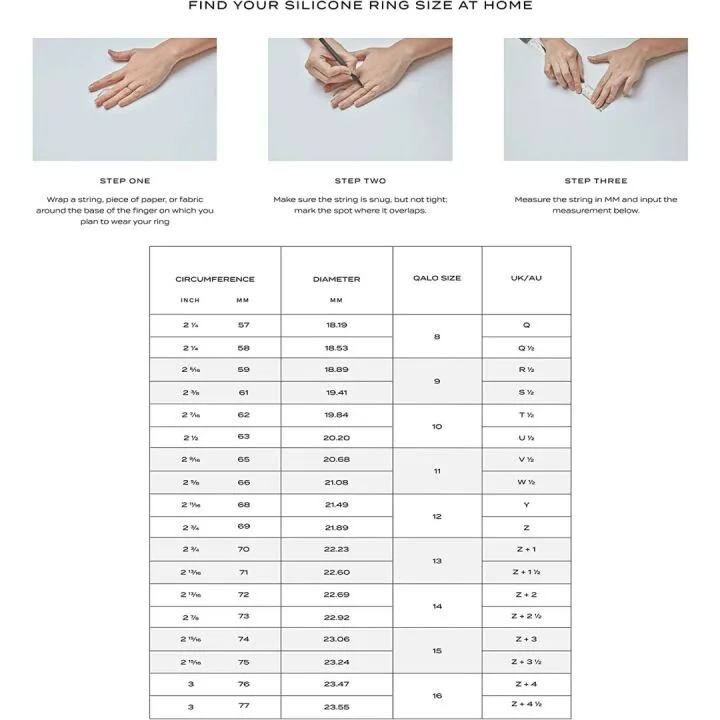 QALO Men's Classic Silicone Rings - Stylish & Safe