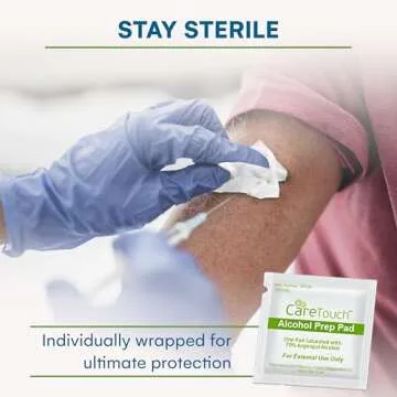 Alcohol Wipes | Individually Wrapped Alcohol Prep Pads with 70% Isopropyl Alcohol, Great for Medical & First Aid Kits | Sterile, Antiseptic 2-Ply Alcohol Swabs - 300 count