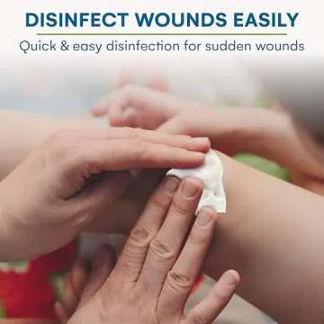 Alcohol Wipes | Individually Wrapped Alcohol Prep Pads with 70% Isopropyl Alcohol, Great for Medical & First Aid Kits | Sterile, Antiseptic 2-Ply Alcohol Swabs - 300 count