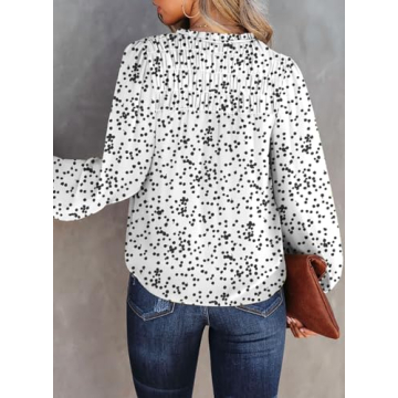 Dokotoo Fashionable Floral Print Women’s Blouse for Office