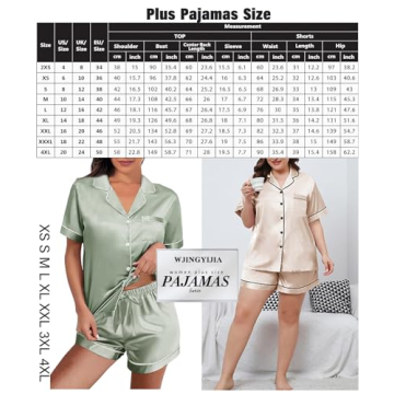 4Pcs Women’s Satin Silky Pajama Sets - Luxurious Sleepwear for All Sizes