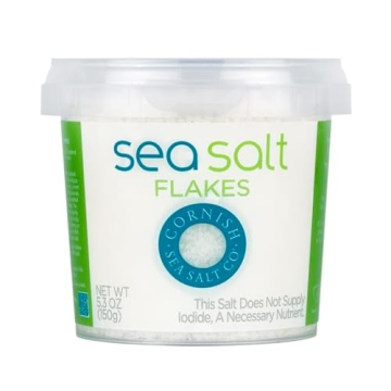 Cornish Sea Salt Flakes | Flaky Finishing Sea Salt for Cooking & Baking | Hand-Harvested in Cornwall...