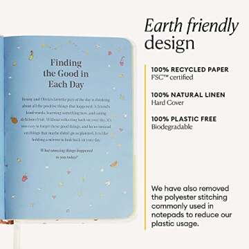 The Five Minute Journal, Illustrated Journal for Kids, Daily Gratitude, Happiness and Reflection Journal, Manifestation Journal for 5-12 Years Old, Undated Daily Journal - Intelligent Change