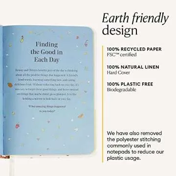 The Five Minute Journal, Illustrated Journal for Kids, Daily Gratitude, Happiness and Reflection Journal, Manifestation Journal for 5-12 Years Old, Undated Daily Journal - Intelligent Change