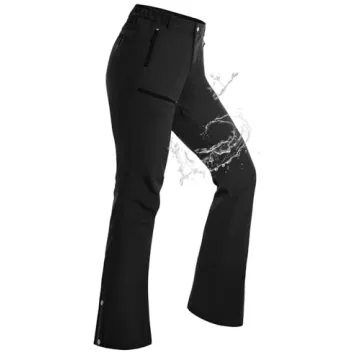 Cycorld Women's Waterproof Fleece-Lined Snow Ski Pants