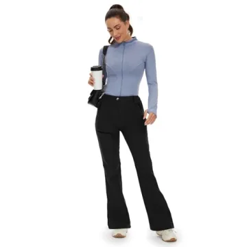 Cycorld Women's Waterproof Fleece-Lined Snow Ski Pants