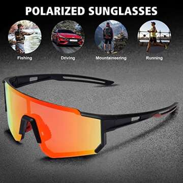 STORYCOAST Polarized Sports Sunglasses for Outdoor Fun