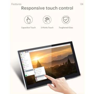 BIGTREETECH Upgrade PI TFT43 TFT LCD Display DSI 800x480 for Raspberry Pi Model 3D Printer Controller(3in Capacitive Touch Screen) (105.5X67mm)