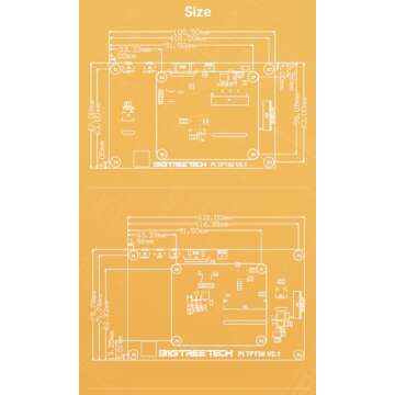 BIGTREETECH Upgrade PI TFT43 TFT LCD Display DSI 800x480 for Raspberry Pi Model 3D Printer Controller(3in Capacitive Touch Screen) (105.5X67mm)