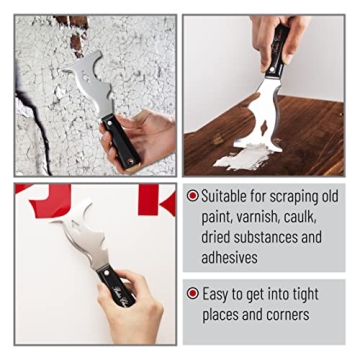 Bates 10-in-1 Paint Scraper Tool for Home Improvements
