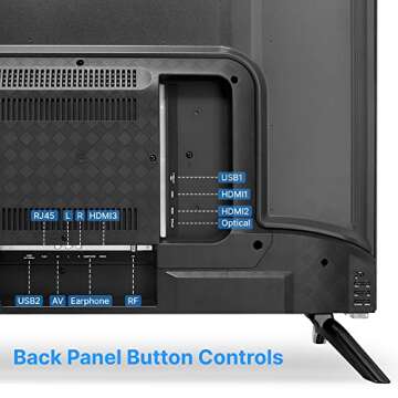 Pyle 65" 2160p UHD Smart TV - Flat Screen Monitor HD DLED Digital/Analog Television w/Built-in WebOS Hub Operating System, HDMI, USB, AV, Full Range Stereo Speaker, Wall Mount, Includes Remote Control