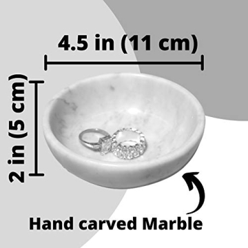 CraftsOfEgypt Marble Jewelry Dish for Home Decor