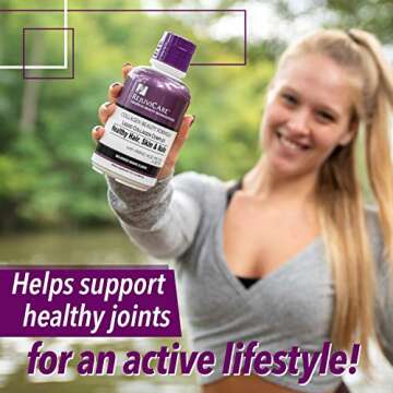 Rejuvicare Liquid Collagen Beauty Formula with Amino Acids, Protein and Biotin, Delicious Grape Flavor, Purple 16 oz ,32 servings
