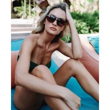 I-SEA Women's Royal Polarized Sunglasses - Retro Aviator Sunglasses for Women, Trendy Sunglasses with Scratch-Resistant Lenses & Polycarbonate Frame - Taupe Frame, Brown Polarized Lens