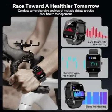 Smart Watch with Alexa - 1.83" HD Fitness Tracker