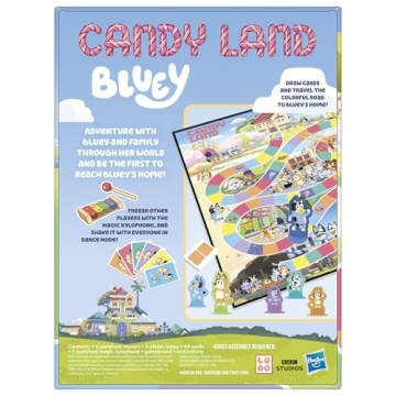 Candy Land Bluey Edition Board Game for Kids 3+