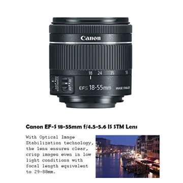 Canon EOS Rebel SL2 DSLR Camera with EF-S 18-55mm f/4-5.6 is STM Lens + 2 Memory Cards + 2 Auxiliary Lenses + HD Filters + 50" Tripod + Premium Accessories Bundle (24 Items)