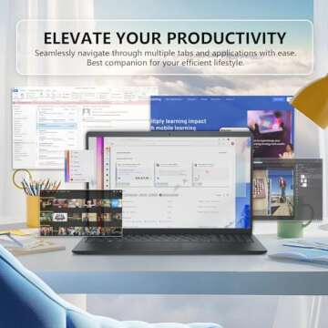 Dell Inspiron 15.6" Touchscreen Laptop - Business & Student Laptop with Office, AMD Ryzen 7, 64GB RA...