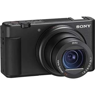 Sony ZV-1 Digital Camera (Black) (DCZV1/B) + 64GB Memory Card + Card Reader + Deluxe Soft Bag + Flex Tripod + Memory Wallet + Cleaning Kit (Renewed)