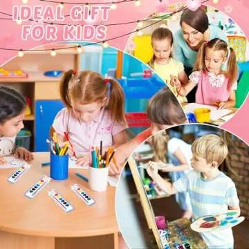 Sabary 24 Pack Watercolor Paint Sets for Valentine's Day Gifts 8 Washable Water Color Paints with Gift Card and 20 Meters Red Rope for Valentine School Birthday Gift Exchange Graduation