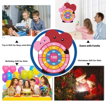 Valentine's Day Children's Dartboard with Sticky Balls