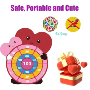 Valentine's Day Children's Dartboard with Sticky Balls