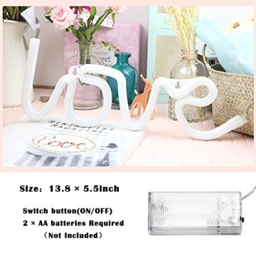 MorTime LOVE LED Neon Sign for Room & Party Decor