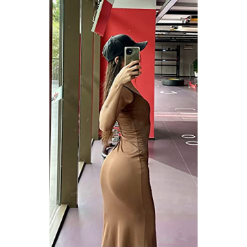 AnotherChill Women's Lounge Slip Long Dress - Elegant Comfort