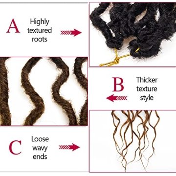 Faux Locs Crochet Hair 24Inch Goddess Locs Soft and Stylish