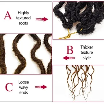 Faux Locs Crochet Hair 24Inch Goddess Locs Soft and Stylish