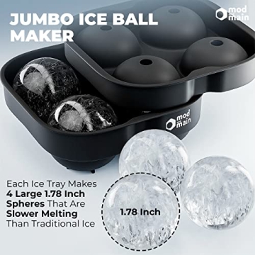 Premium Black Ice Ball Maker for Perfect Cocktails