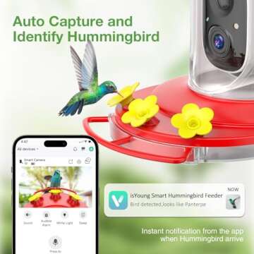 Smart AI Hummingbird Feeder: Capture and Identify Birds Seamlessly