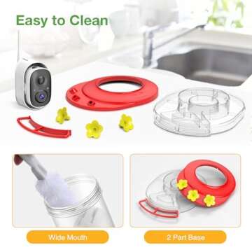 Smart AI Hummingbird Feeder with Camera for Ease of Use
