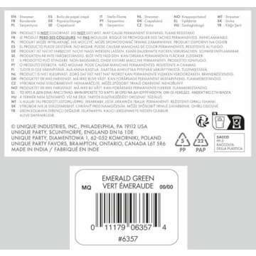 Premium Emerald Green Crepe Paper Streamer - 81 ft (1 Pc) - Perfect for Birthdays, Weddings, and Events