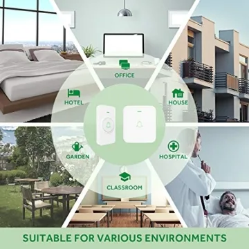 AVANTEK Wireless Doorbell 52 Melodies 1000ft Range Waterproof