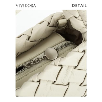 Vividora Woven Handbag for Women in Vegan Leather