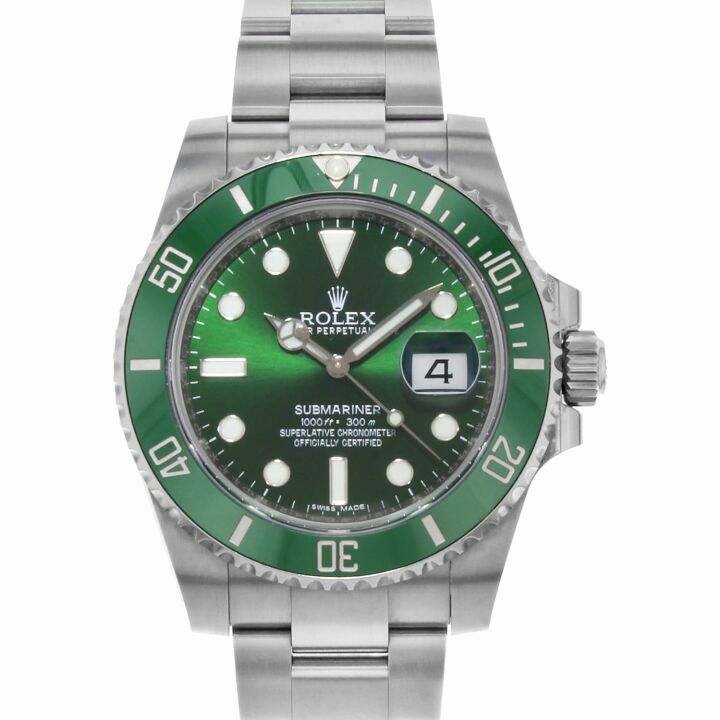 Rolex Submariner Hulk Green Dial Luxury Watch