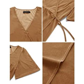 Elegant Velvet Wrap Maxi Dress for Special Occasions