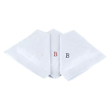 Monogrammed Cotton Handkerchiefs - Personalized Gifts for Men